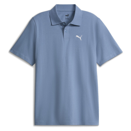 Puma Essential Short Sleeve Polo Shirt Mens Blue Casual 67910520