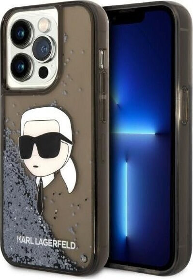 Karl Lagerfeld Etui Karl Lagerfeld KLHCP14LLNKHCK Apple iPhone 14 Pro czarny/black hardcase Glitter NFT Karl Head