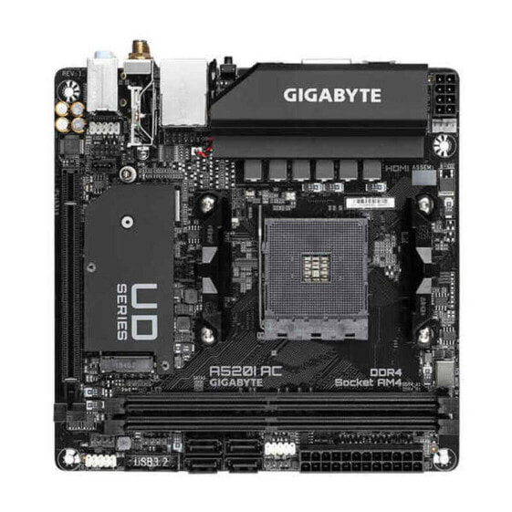 Материнская плата Gigabyte A520I AC AM4 AMD A520 AMD AMD AM4