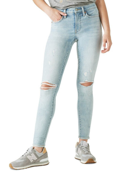 Women's Ava Mid-Rise Ripped Skinny Jeans