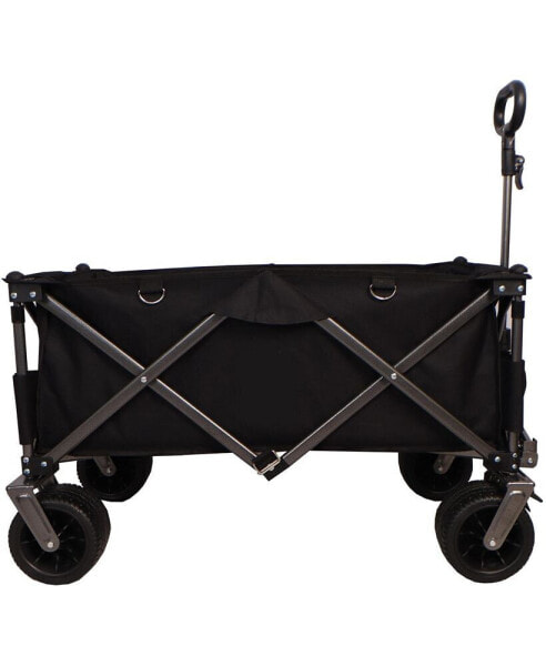 Compact Folding Wagon Spacious for Hauling, Sturdy for Any Terrain