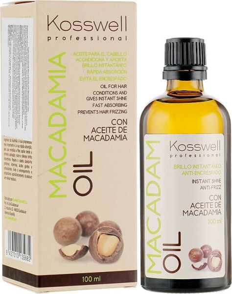 Pflegendes und revitalisierendes Anti-Frizz Haaröl mit Macadamia- und Arganöl