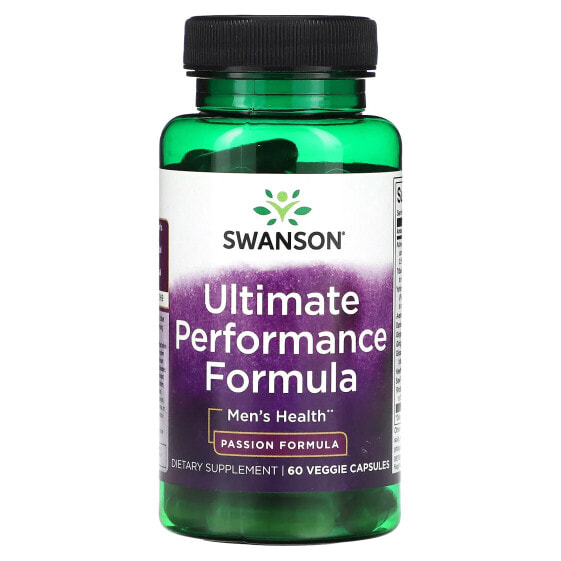 Swanson, Ultimate Performance Formula, для мужского здоровья, 60 растительных капсул