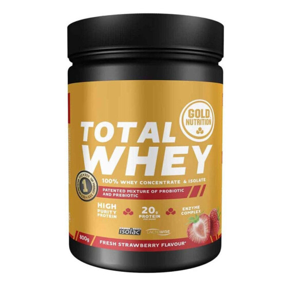 Питательный порошок для спортсменов Gold Nutrition Total Whey 800 г Земляника