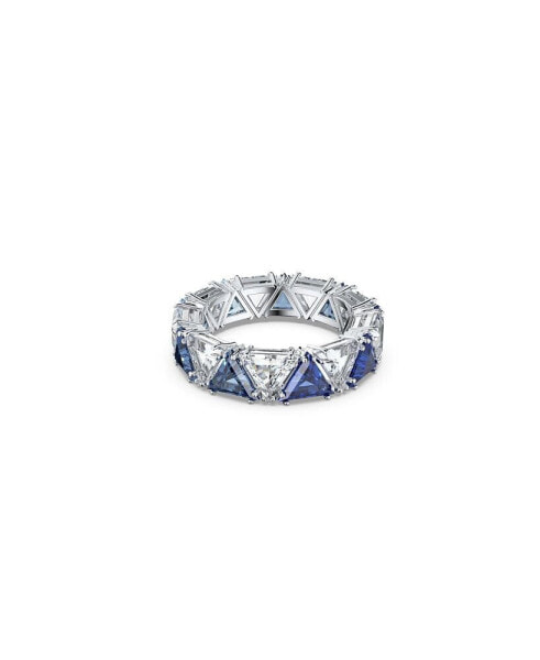 Ortyx Cocktail Triangle Cut Rhodium Plated Ring