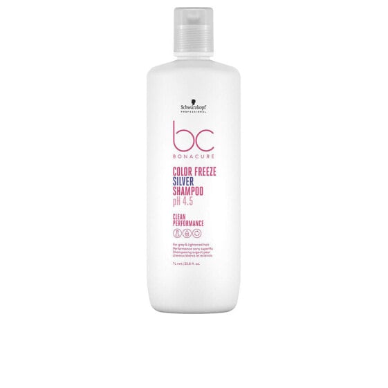 Schwarzkopf BC Color Freeze Silver Shampoo Оттеночный шампунь, нейтрализующий желтизну, для осветленных и мелированных волос 1000 мл