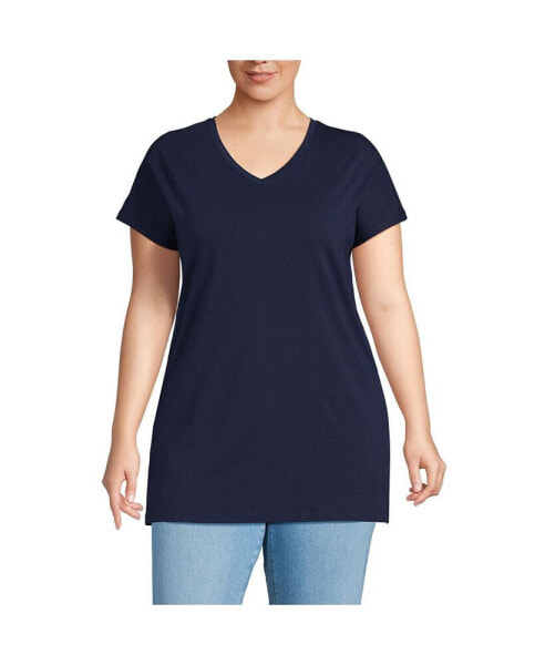 Plus Size Lightweight Jersey Extra Long Tunic