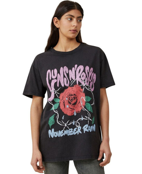Women's The Oversized Guns N Roses T-shirt