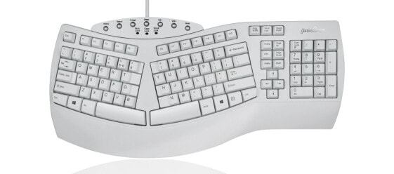 Perixx Periboard-512 - Full-size (100%) - USB - Membrane - QWERTZ - White