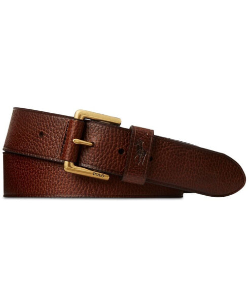 Men's Signature Pony Leather Belt