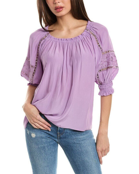 Ramy Brook Munroe Top Women's Purple Xs