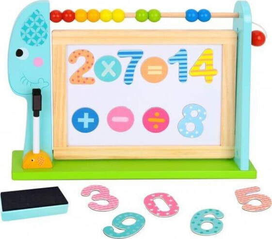 Tooky Toy Edukacyjna Tablica Na Biurko + 18 magnetycznych elementów