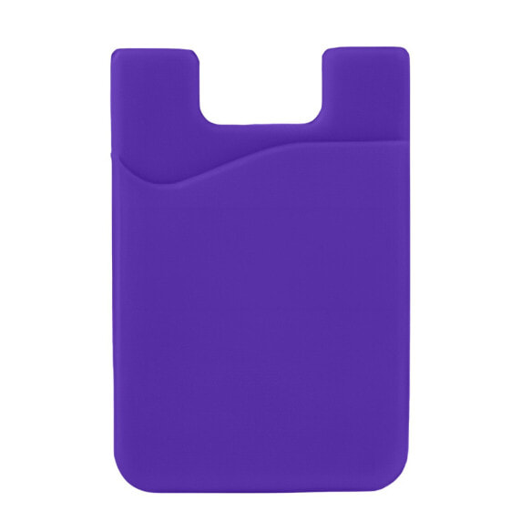 Аксессуар для телефона Hurtel самоклеящийся чехол-карман для кредитных карт силиконовый фиолетовый
