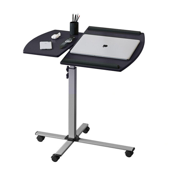 Rolling Adjustable Laptop Cart, Graphite