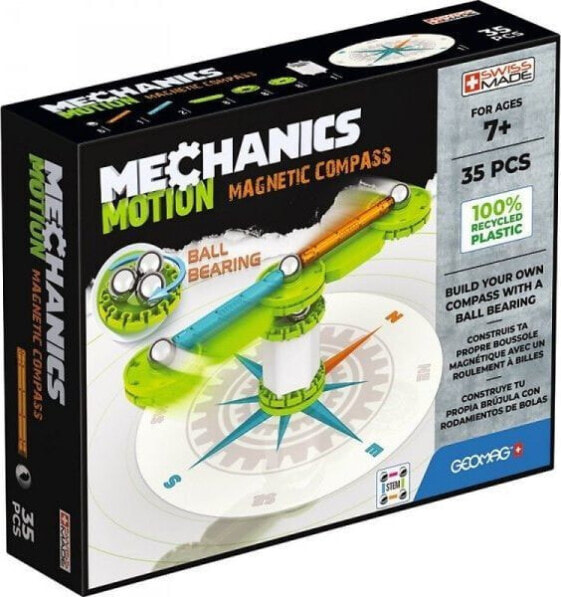 Дети. Geomag. Magnetic blocks Mechanics Motion Compass. Для конструкторов.