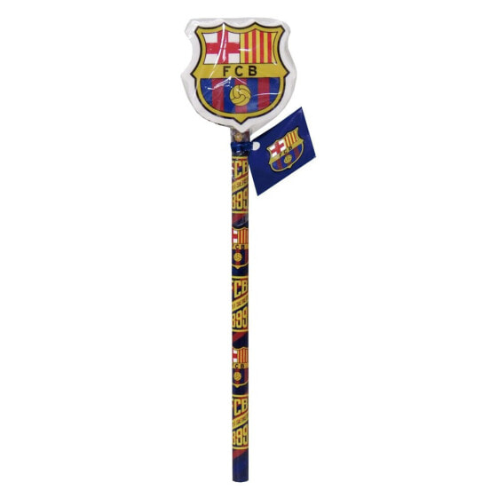 Цветные карандаши FC Barcelona с грифелем и украшением-ластиком