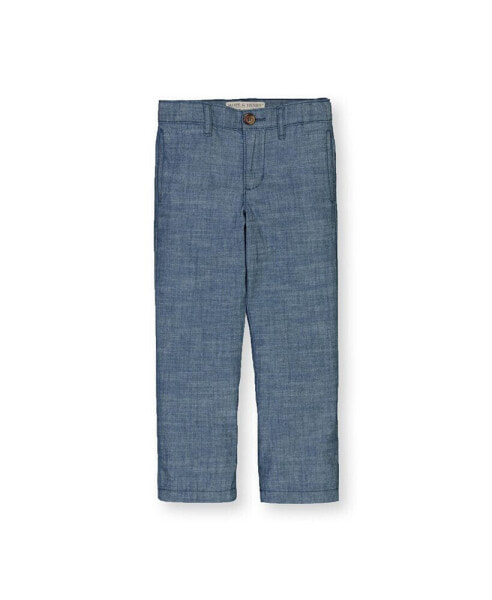 Toddler Boys Chambray Suit Pant