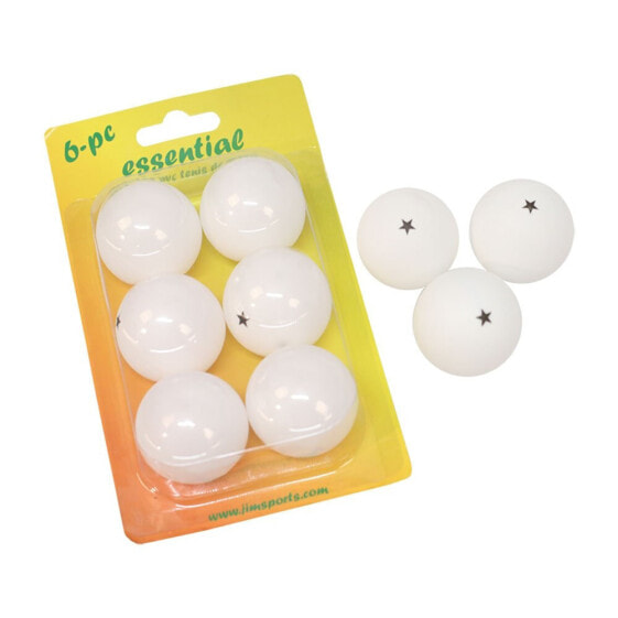 Мячи для настольного тенниса Softee Essential 40 мм, PVC, белые, желтые, оранжевые