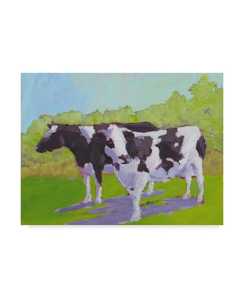 Carol Young Pasture Cows II Canvas Art - 15" x 20"