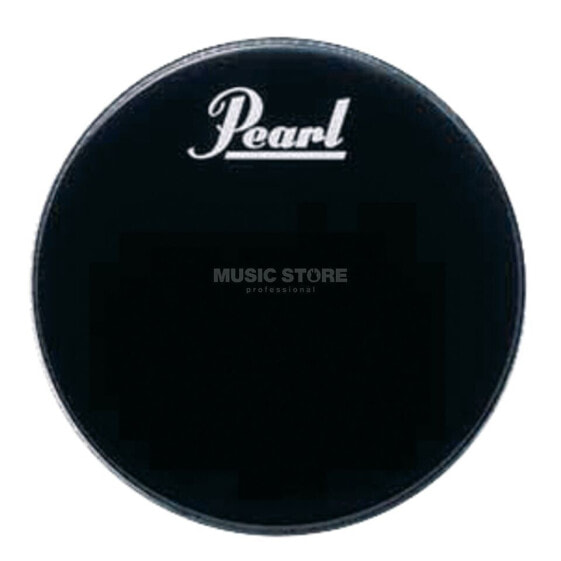 Pearl Bass Drum Front Head 22", black, w/logo