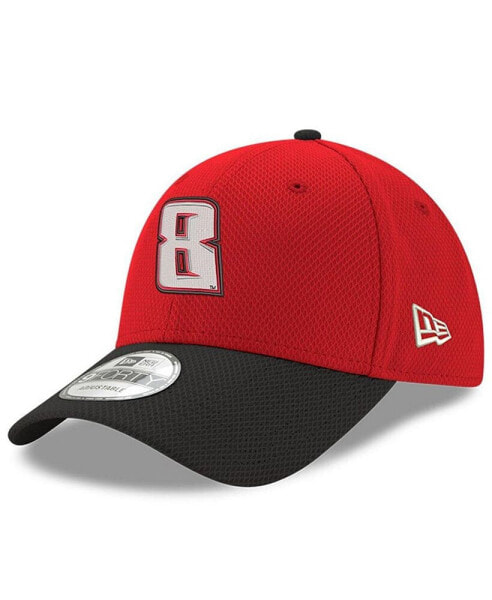 Men's Scarlet, Black Kyle Busch 9FORTY Number Adjustable Hat