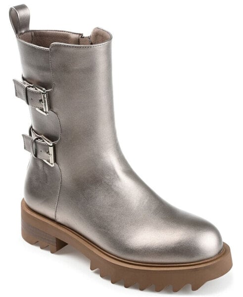 Полусапоги JOURNEE Collection Yasmine Mid Shaft Moto Booties