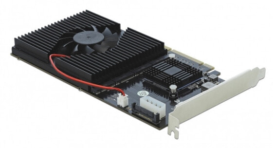 Delock 90409 - PCIe - M.2 - PCIe 3.0 - Black - Active - 1 fan(s)