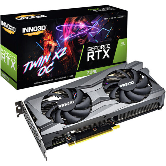 INNO3D GeForce RTX 3060 Twin X2 OC LHR, 12288 MB GDDR6