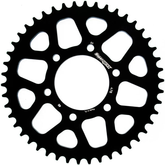 SUPERSPROX Aluminium Kawasaki 520x45 RAL478X45BLK rear sprocket