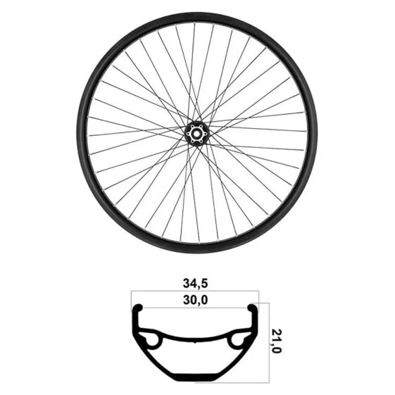 MVTEK 27.5´´ Boost Tubeless MTB front wheel