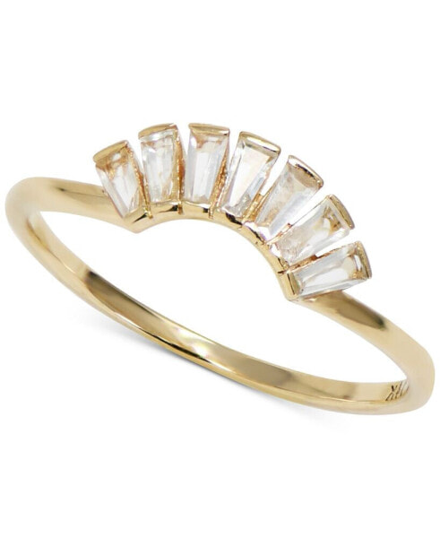 White Topaz Baguette Ring (1/3 ct. t.w.) in 14k Gold