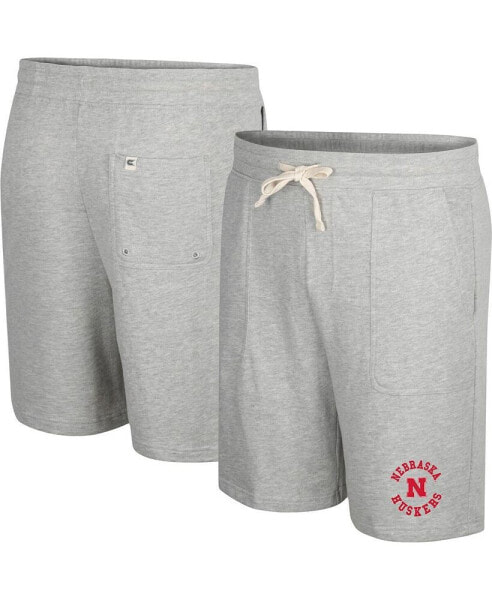 Men's Heather Gray Nebraska Huskers Love To Hear This Terry Shorts