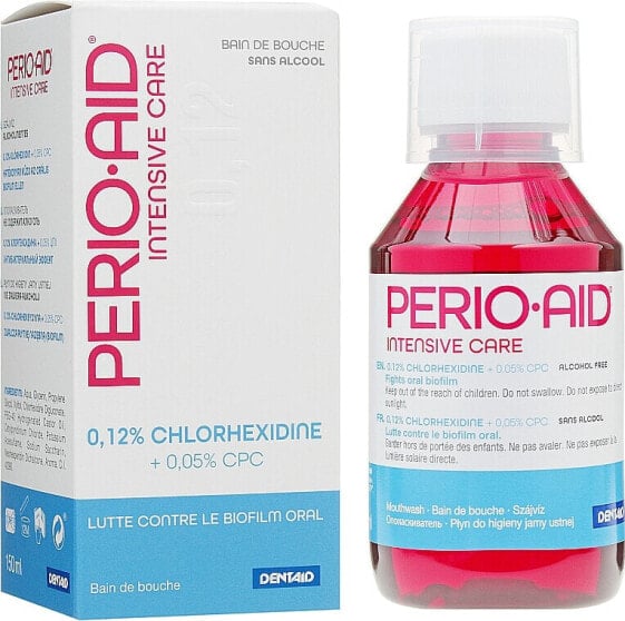 Mundwasser mit Chlorhexidin 0,12% - Dentaid Perio-Aid Intensive Care 150 ml