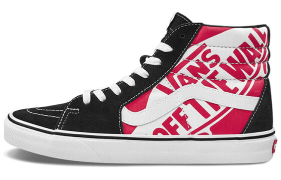 Кеды женские Vans SK8 HI Красно-белые Логотип VN0A4BV6V3T