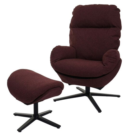 Relaxsessel + Hocker L12 drehbar