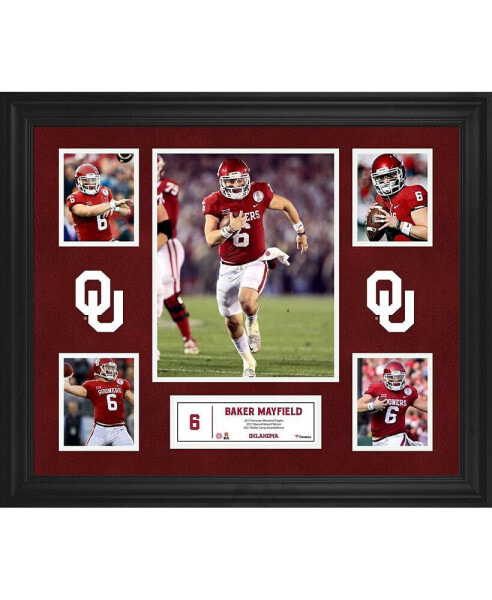 Коллаж с 5 фотографиями Oklahoma Sooners Fanatics Authentic Baker Mayfield, 23'' x 27''