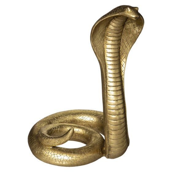 Dekofigur aus Polyresin COBRA, golden