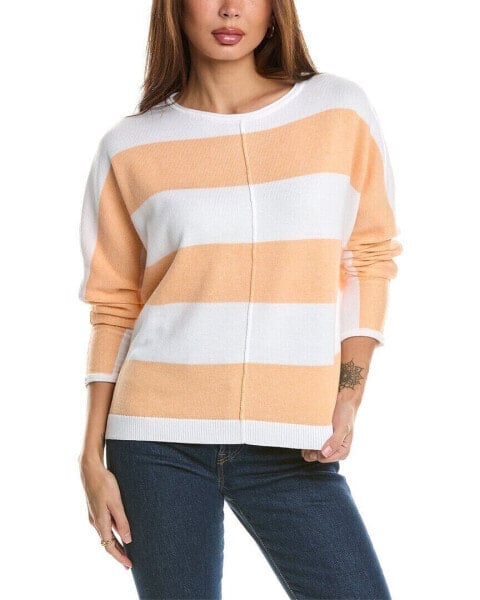 Forte Cashmere Bold Stripe Dolman Sweater Women's