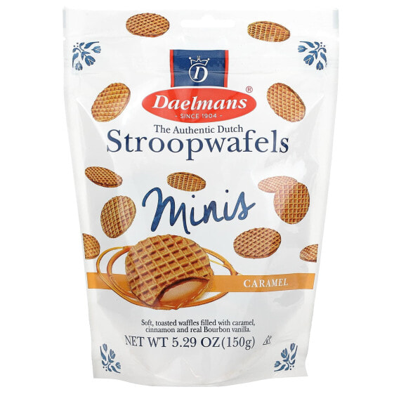 Mini Stroopwafels, Caramel, 5.29 oz (150 g)