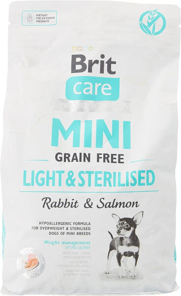 Brit Care Mini Light & Sterilised Rabbit Salmon 2 kg