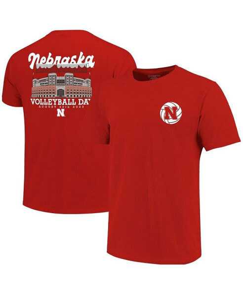 Big Boys Scarlet Nebraska Huskers 2023 Volleyball Day T-shirt