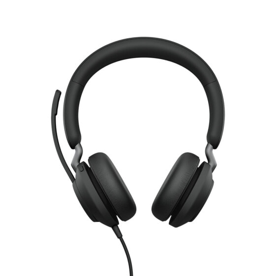 Jabra Evolve2 40 USB-A - MS Teams Stereo - Wired - Office/Call center - 20 - 20000 Hz - 188 g - Headset - Black