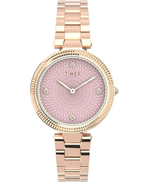 Women's City Rose Gold-Tone Low Lead Brass Bracelet Watch 32mm