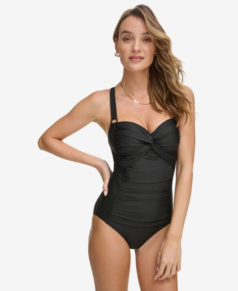 Women's Twist-Front One-Piece Swimsuit