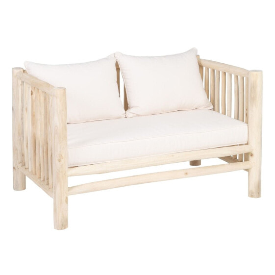 Двухместный диван AKAR 131 x 80 x 77,5 cm Натуральный древесина тика