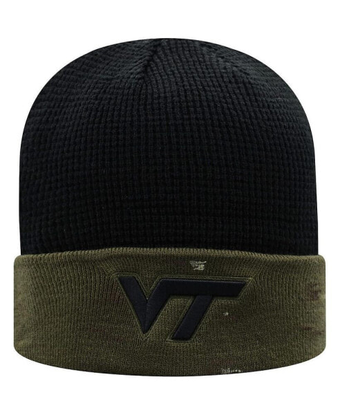 Men's Olive, Black Virginia Tech Hokies OHT Military-Inspired Appreciation Skully Cuffed Knit Hat