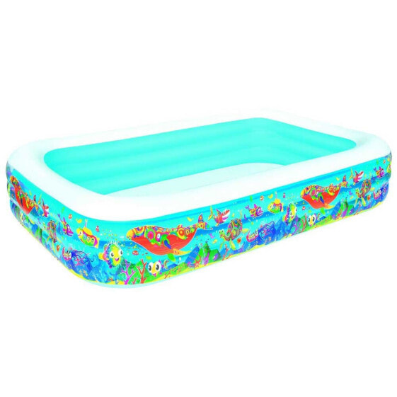 Бассейн Bestway Aquarium 305x183x56 cm Rectangular Inflatable Pool