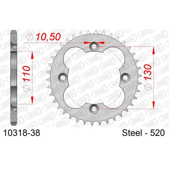 AFAM 10318 rear sprocket