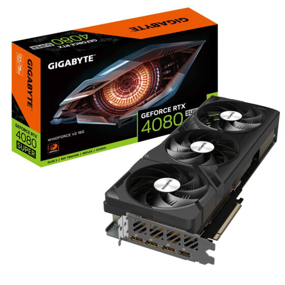 Графическая карта Gigabyte GV-N408SWF3V2-16GD NVIDIA GeForce RTX 4080 GEFORCE RTX 4080 SUPER 16 GB GDDR6X