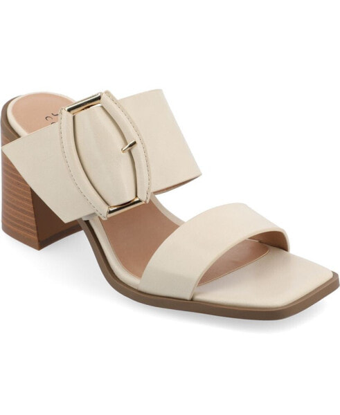 Women's Junie Double Strap Buckle Block Heel Sandals